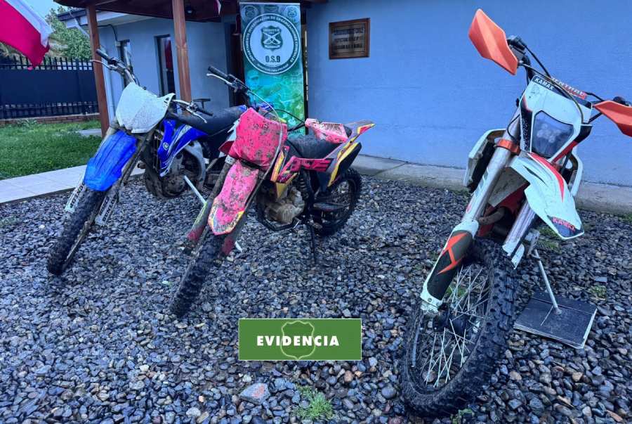 Recuperan tres motocicletas robadas en Chillán