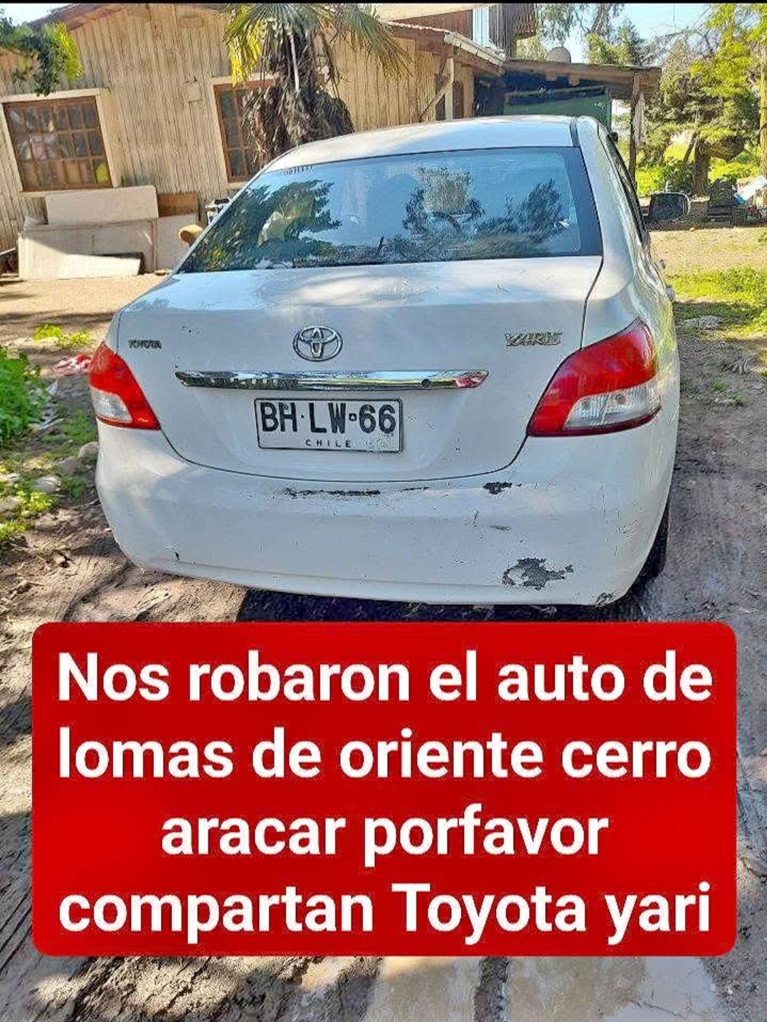 AHORA ℹ️ Robo de vehículo en Lomas de Oriente