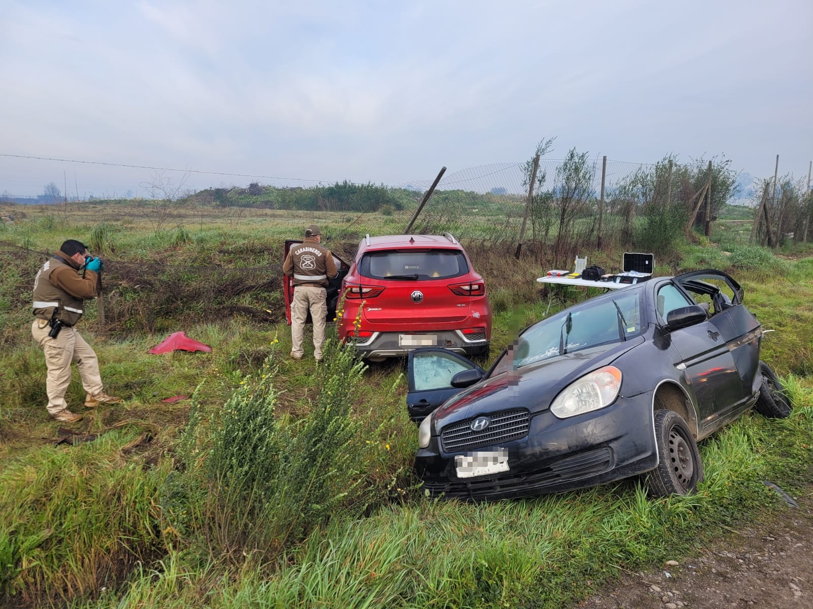 Investigan causas del accidente entre dos vehículos menores a la…