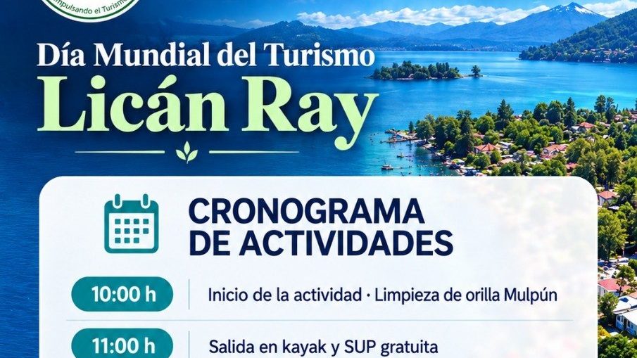 LICAN RAY CELEBRARÁ EL DÍA MUNDIAL DEL TURISMO CON UNA VARIADA…