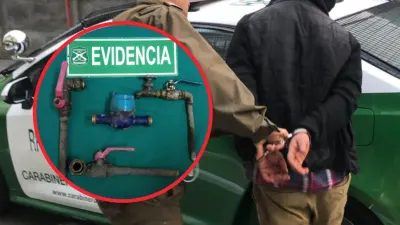 Sujeto fue detenido tras robo de cañerías en Los Ángeles